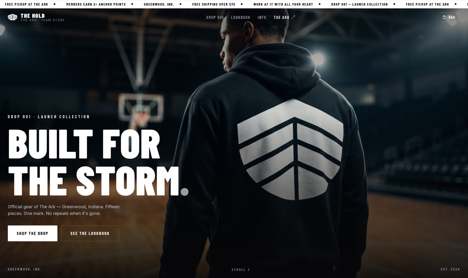 The Hold — The Ark team store, live